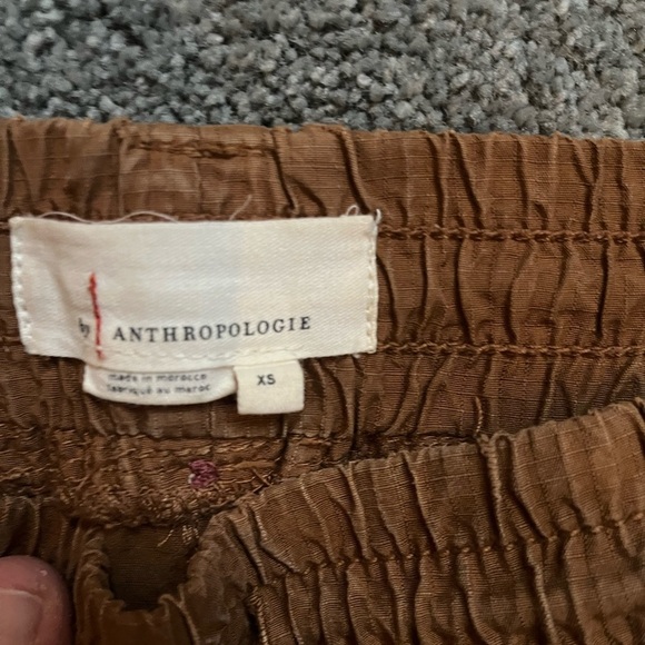 Anthropologie Brown Street Joggers Embroidered Side Detailing XS - Picture 13 of 16
